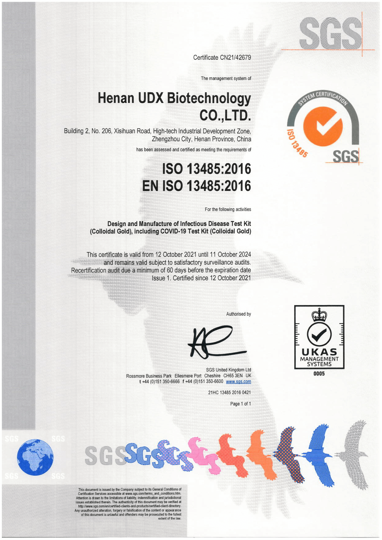 SGS Rapid Rapid Antigen Atau Swab Antigen Certificer - Udxbio