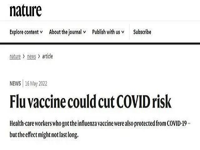การวินิจฉัยไข้หวัดใหญ่: ธรรมชาติ: วัคซีนไข้หวัดใหญ่สามารถลดความรุนแรงของมงกุฎใหม่ได้ 90%!